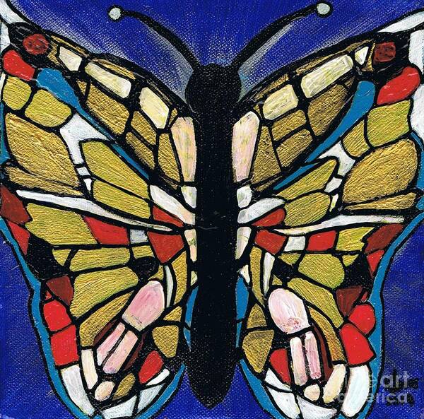 Butterfly Poster featuring the painting Butterfly by Karen Jane Jones