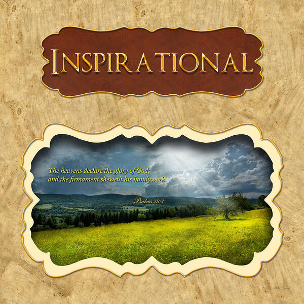 Inspirational Poster featuring the photograph Button - Inspirational by Mike Savad