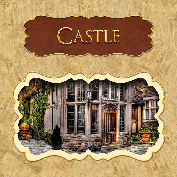 Castle Poster featuring the photograph Castle button by Mike Savad