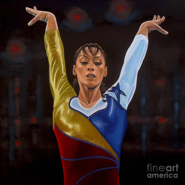 Catalina Ponor Poster featuring the painting Catalina Ponor by Paul Meijering
