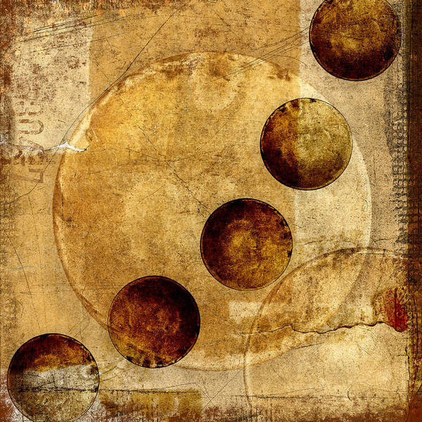 Brown Poster featuring the photograph Celestial Spheres by Carol Leigh