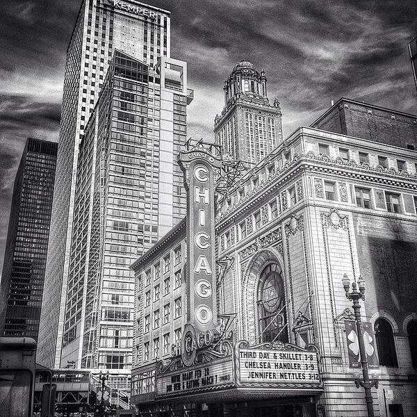 Theater Poster featuring the photograph #chicago #chicagogram #chicagotheatre by Paul Velgos