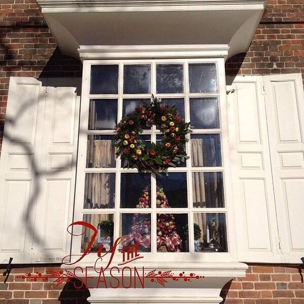 Rhonnadesigns Poster featuring the photograph #christmas In #williamsburg #lovely by Teresa Mucha