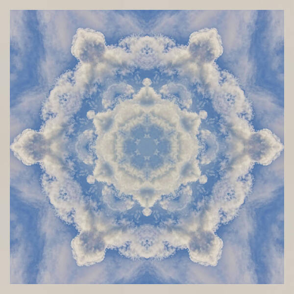 Clouds Poster featuring the photograph Clouds Mandala by Beth Sawickie