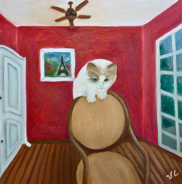 Ragdoll Cat Poster featuring the painting Cody by Victoria Lakes
