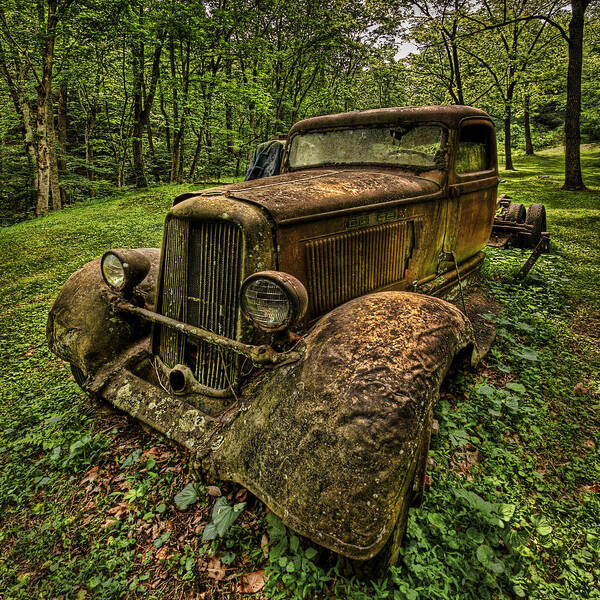 Hdr Poster featuring the photograph Copper Truck by Wendell Thompson