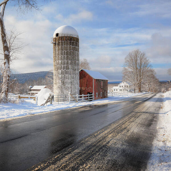 Square Poster featuring the photograph Country Snow Square by Bill Wakeley