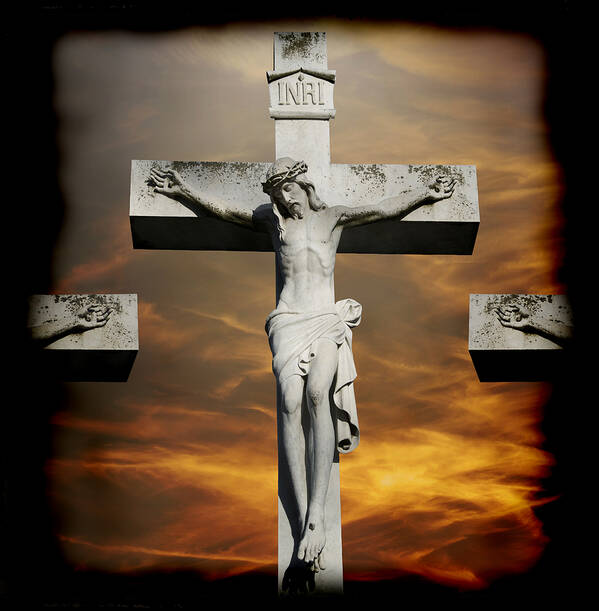 Easter Poster featuring the photograph Crucified by Steven Michael