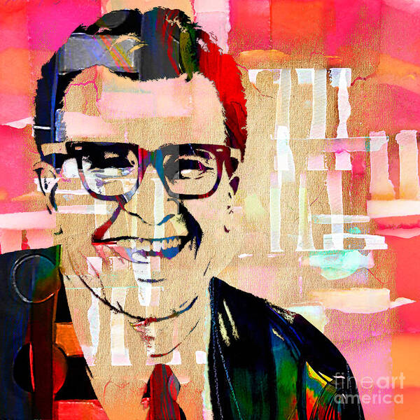 Dave Brubeck Poster featuring the mixed media Dave Brubeck Collection by Marvin Blaine