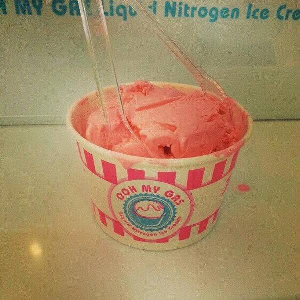 Pink Poster featuring the photograph Dessert #icecream #smooth #instalove by Janicew Shum