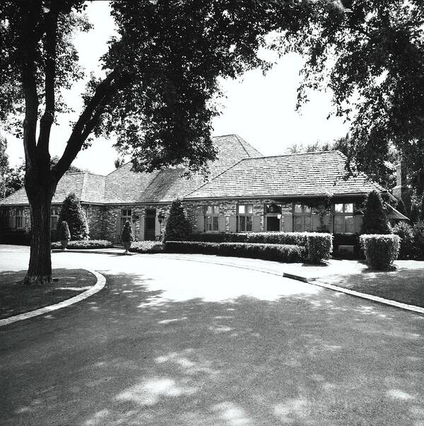 Wayzata Poster featuring the photograph Driveway By House by Ralph Bailey