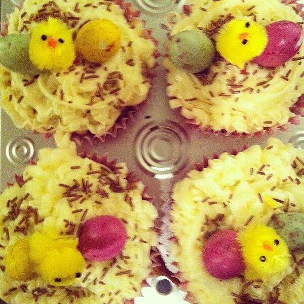 Cupcakes Poster featuring the photograph #easter #cupcakes #boom #yummy by Sophie Hayes