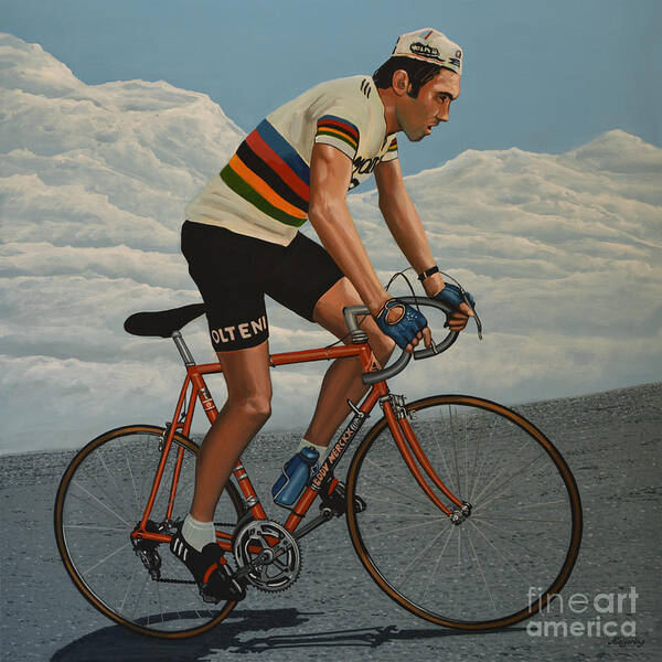 Eddy Merckx Art Print Poster Cyclist Fietser 