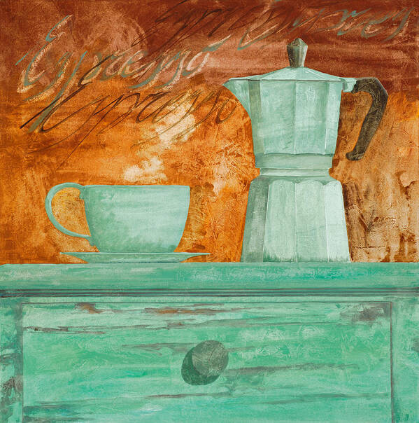 Caffe Poster featuring the painting Espresso by Guido Borelli