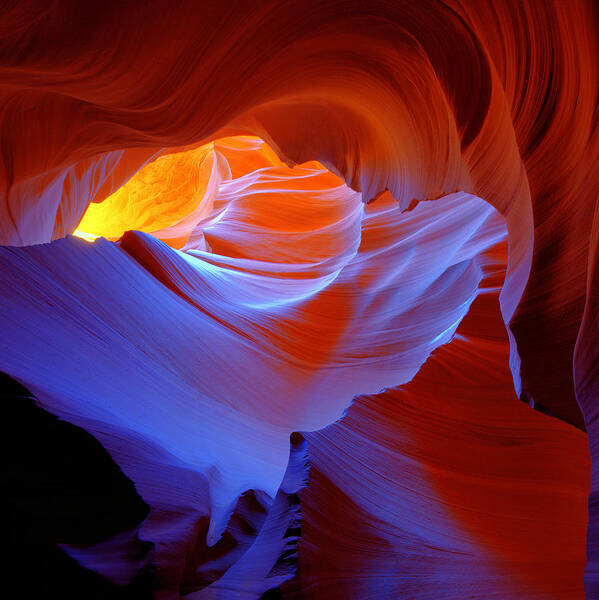 Slot Canyon Poster featuring the photograph Evanescent Light by Dustin LeFevre