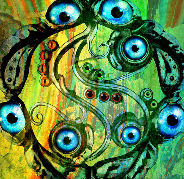 Eyes Poster featuring the mixed media Eye Understand by Ally White