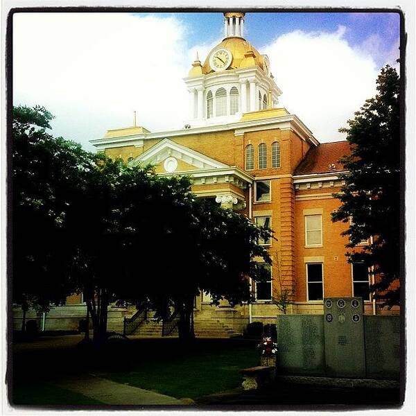 Fxphotostudio Poster featuring the photograph Fayette,al Courthouse by Scott Pellegrin