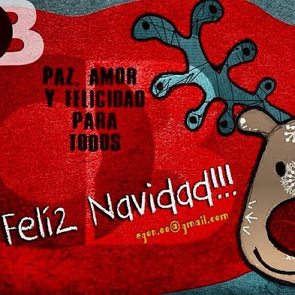 Navidad Poster featuring the photograph #feliz #navidad #paz #amor #felicidad by Orlando Gonzalez 