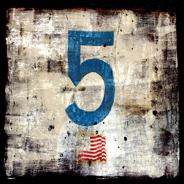 Five Poster featuring the photograph Five on the Flag by Carol Leigh
