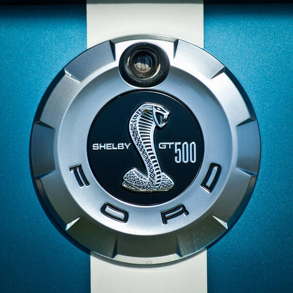 Ford Shelby Gt 500 Cobra Poster featuring the photograph Ford Shelby GT 500 Cobra Emblem by Jill Reger