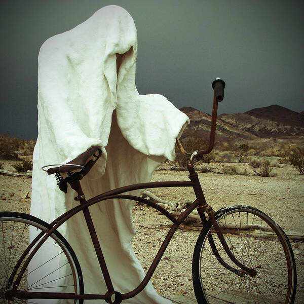 Bike Poster featuring the photograph Ghost Rider by Marcia Socolik