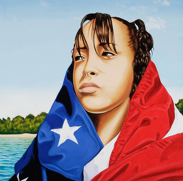 Portrait Poster featuring the painting Give Me Liberty by Charles Luna