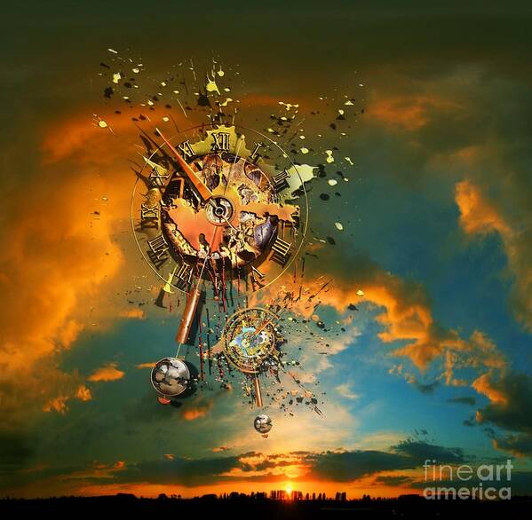 Sky Poster featuring the photograph God's dusk by Franziskus Pfleghart