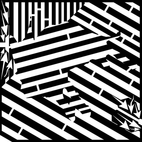Maze Poster featuring the digital art Gravity Induced Cat Nap Maze by Yonatan Frimer Maze Artist