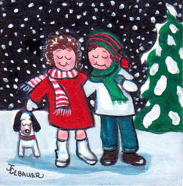 Winter Poster featuring the painting Happy Holidays by Joyce Gebauer