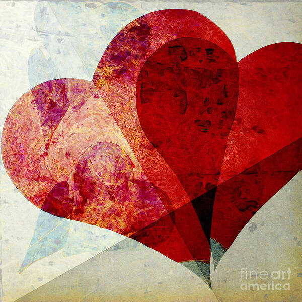 Heart Poster featuring the photograph Hearts 5 Square by Edward Fielding