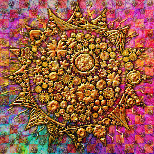 Sun Poster featuring the digital art Here Comes the Sun by Barbara Berney