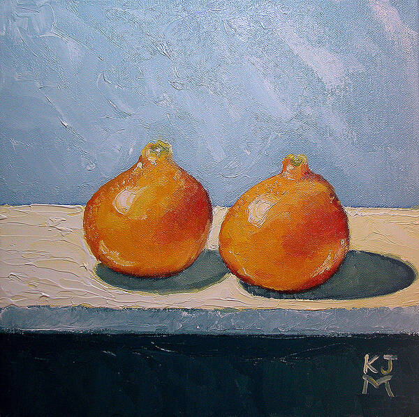 Honeybells Poster featuring the painting Honeybells - the Perfect Couple by Katherine Miller