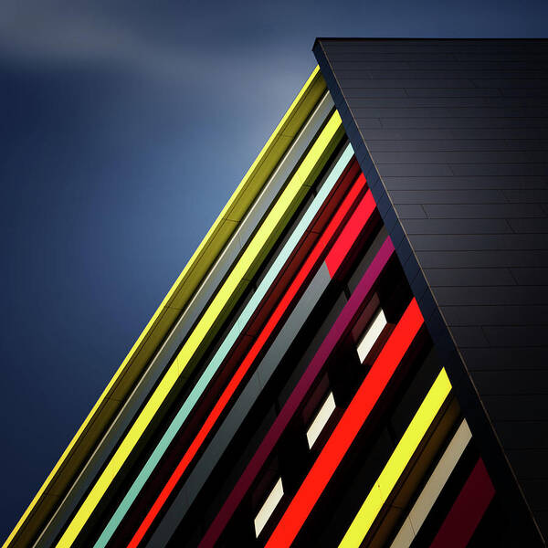 Architecture Poster featuring the photograph House Of Colours by Jeroen Van De