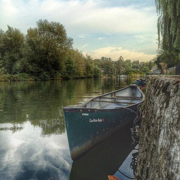 Boats Poster featuring the photograph Iffley Lock Boat by Christian Smit