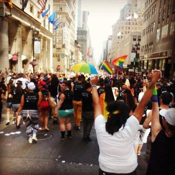 Pridenyc Poster featuring the photograph Pride Nyc by Ashley Ross