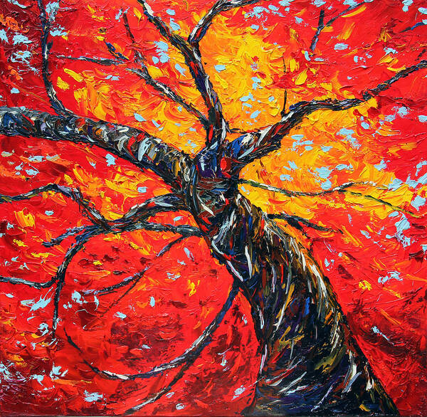 Tree Poster featuring the painting In Your Light by Meaghan Troup