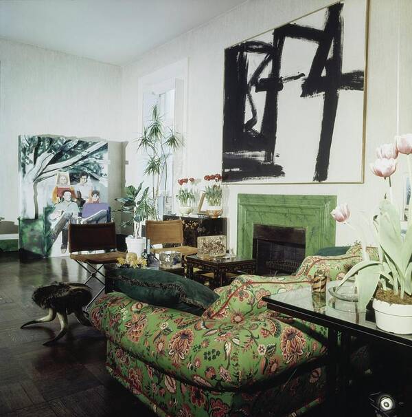 Decorative Art Poster featuring the photograph Jane Holzer's Living Room by Horst P. Horst