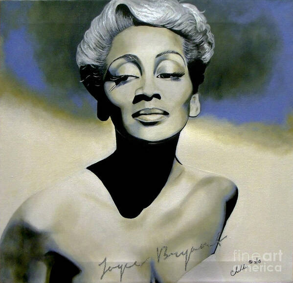 Female Poster featuring the painting Joyce Bryant by Michelle Brantley