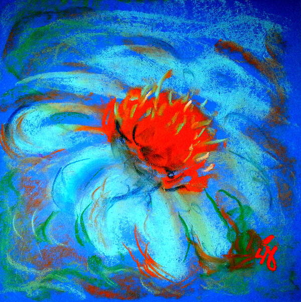 Daisy Poster featuring the painting Just a Flower by Sue Jacobi