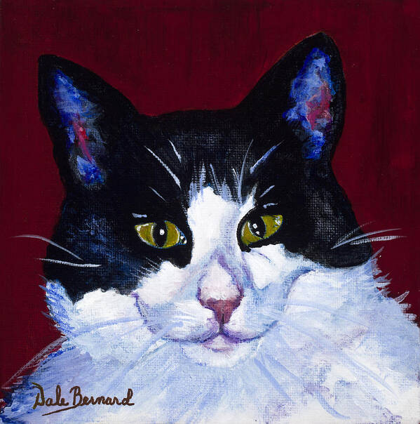 Cat Poster featuring the painting Kat by Dale Bernard