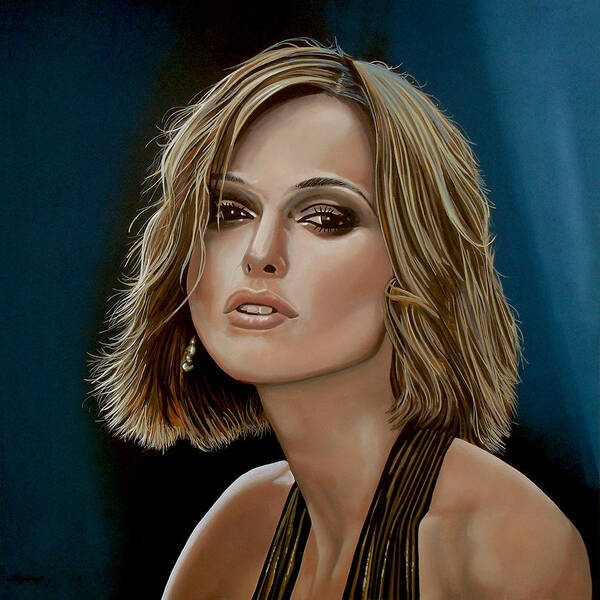 Keira Knightley Poster featuring the painting Keira Knightley by Paul Meijering