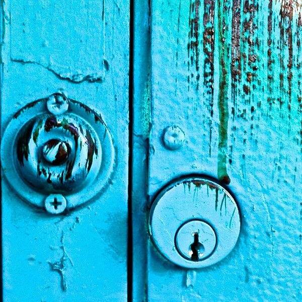Textureholics Poster featuring the photograph Key Hole And Doorbell by Julie Gebhardt