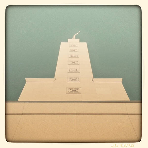 Los Angeles Poster featuring the photograph L.A. Temple Green by Kevin Bergen
