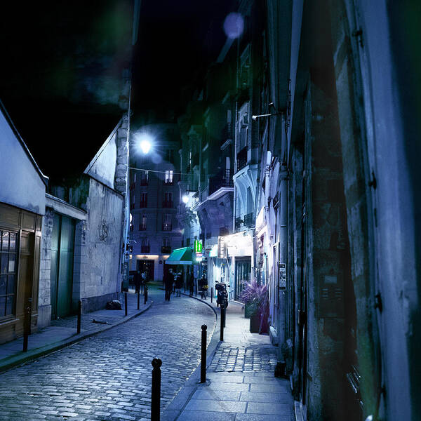 France Poster featuring the photograph Latin Quarter at Midnight by Evie Carrier