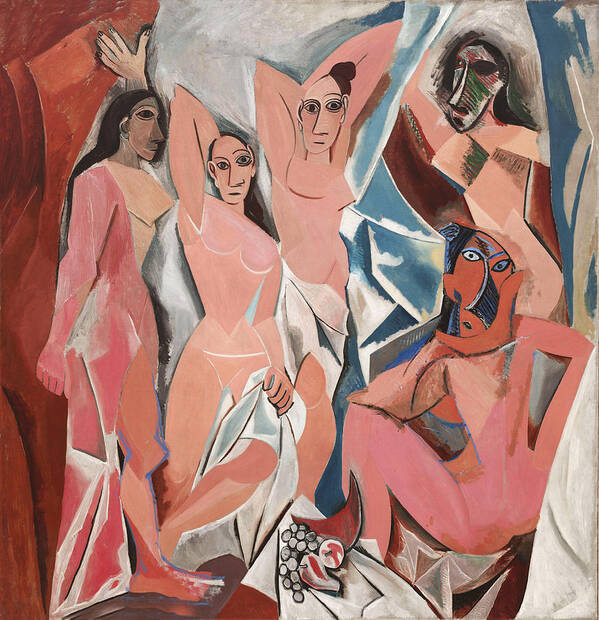Les Demoiselles D Avignon Poster featuring the photograph Les Demoiselles d Avignon by Pablo Picasso