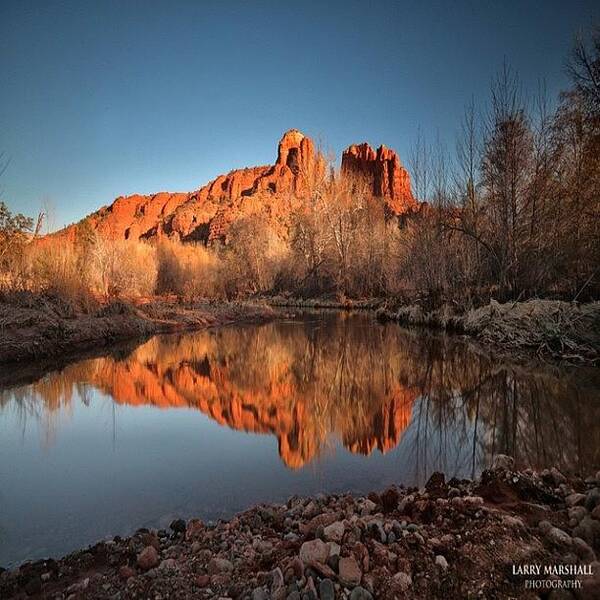  Poster featuring the photograph Long Exposure Photo Of Sedona by Larry Marshall