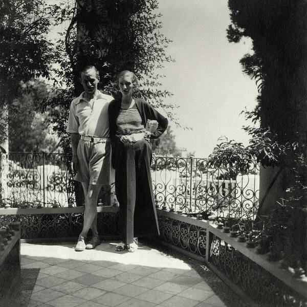 Tunisia Poster featuring the photograph Lord And Lady Brownlow In Tunisia by John McMullin