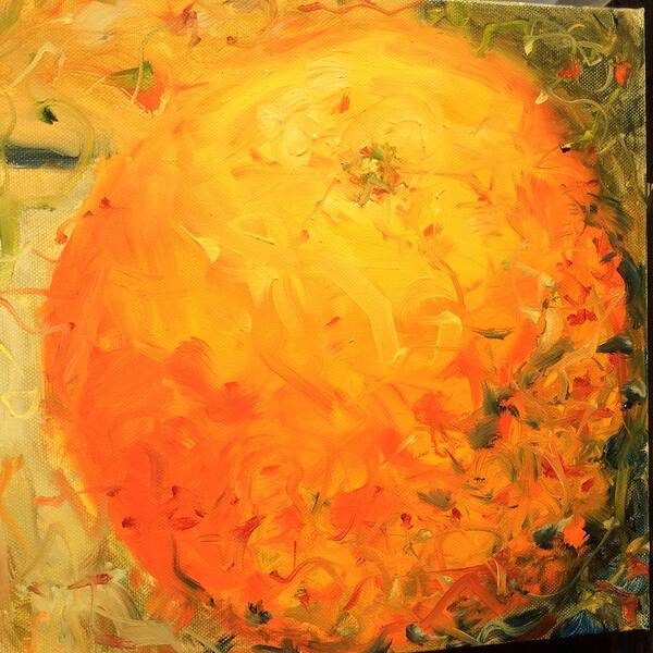 Impressionism Poster featuring the painting Love of Three Oranges I by Karen Carmean