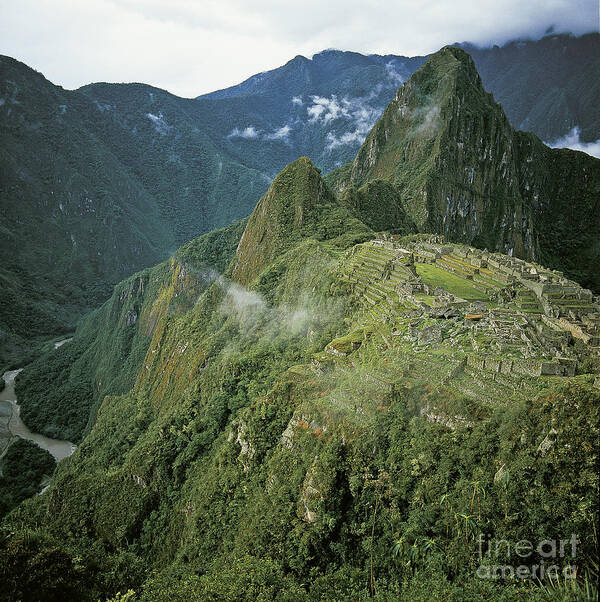 Machu Picchu Poster featuring the photograph Machu Picchu, Peru by Richard Bergmann
