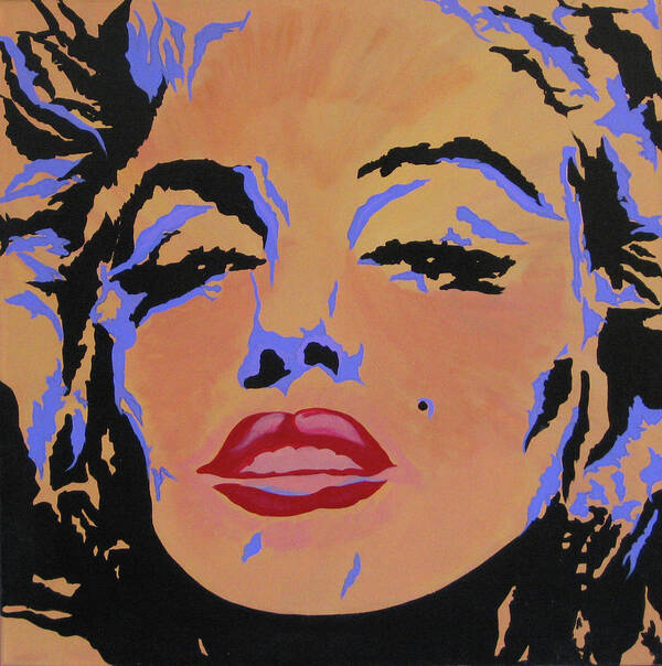  Poster featuring the painting Marilyn Monroe-Sultry by Bill Manson